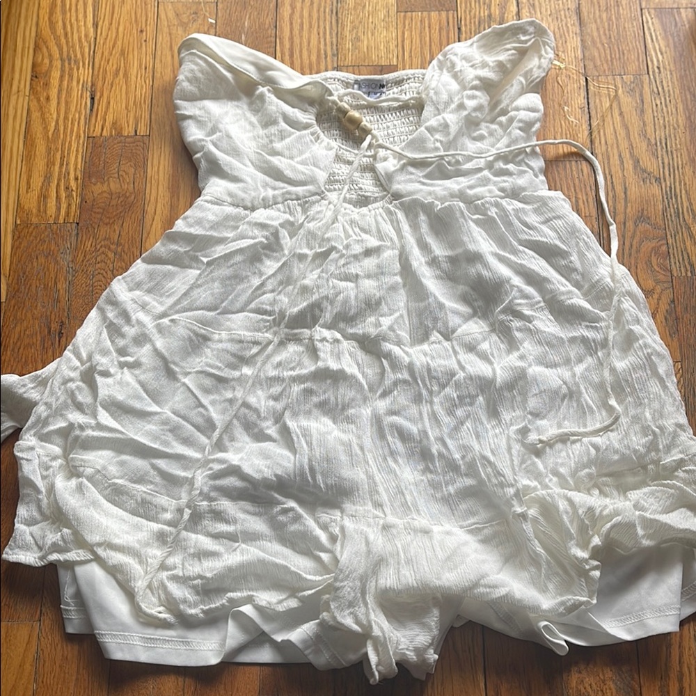 Fashion Nova White Mini Dress